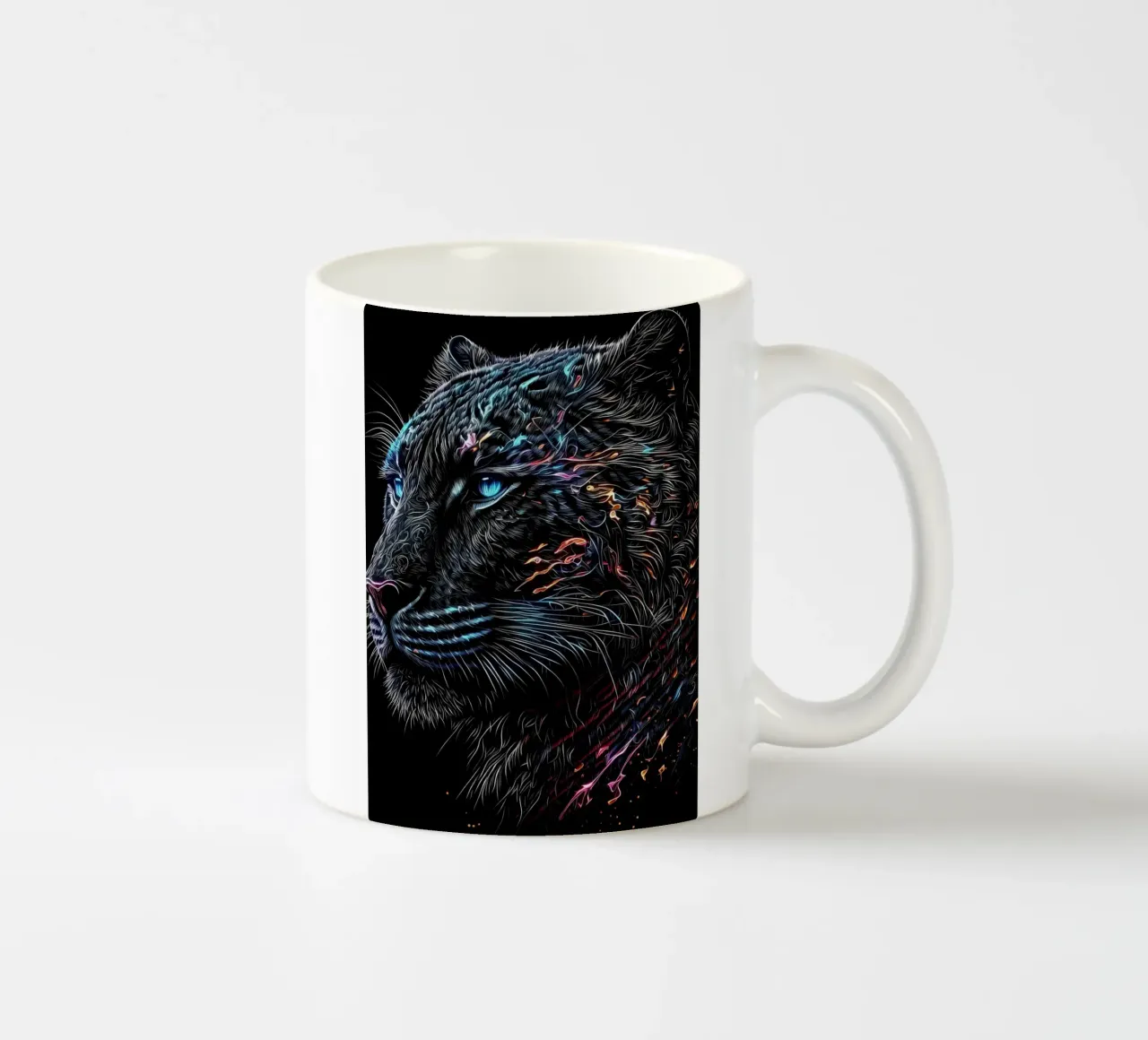 Gatto tigrato nero tazza in ceramica da Mikesell