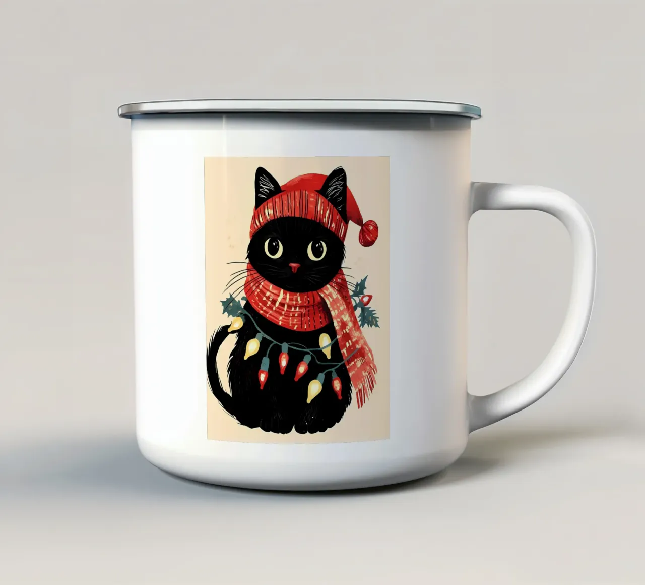 Poster minimalista 141 tazza in smalto da Kadynce