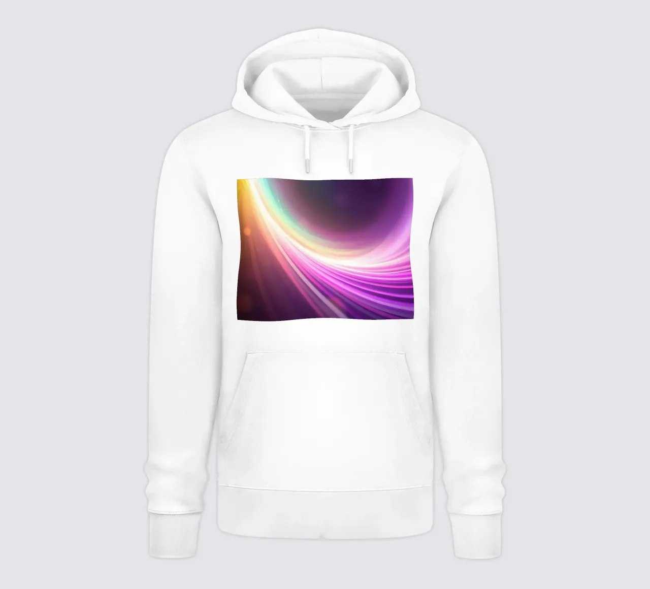 Design astratto e colorato al neon felpa con cappuccio da DesignDoodle