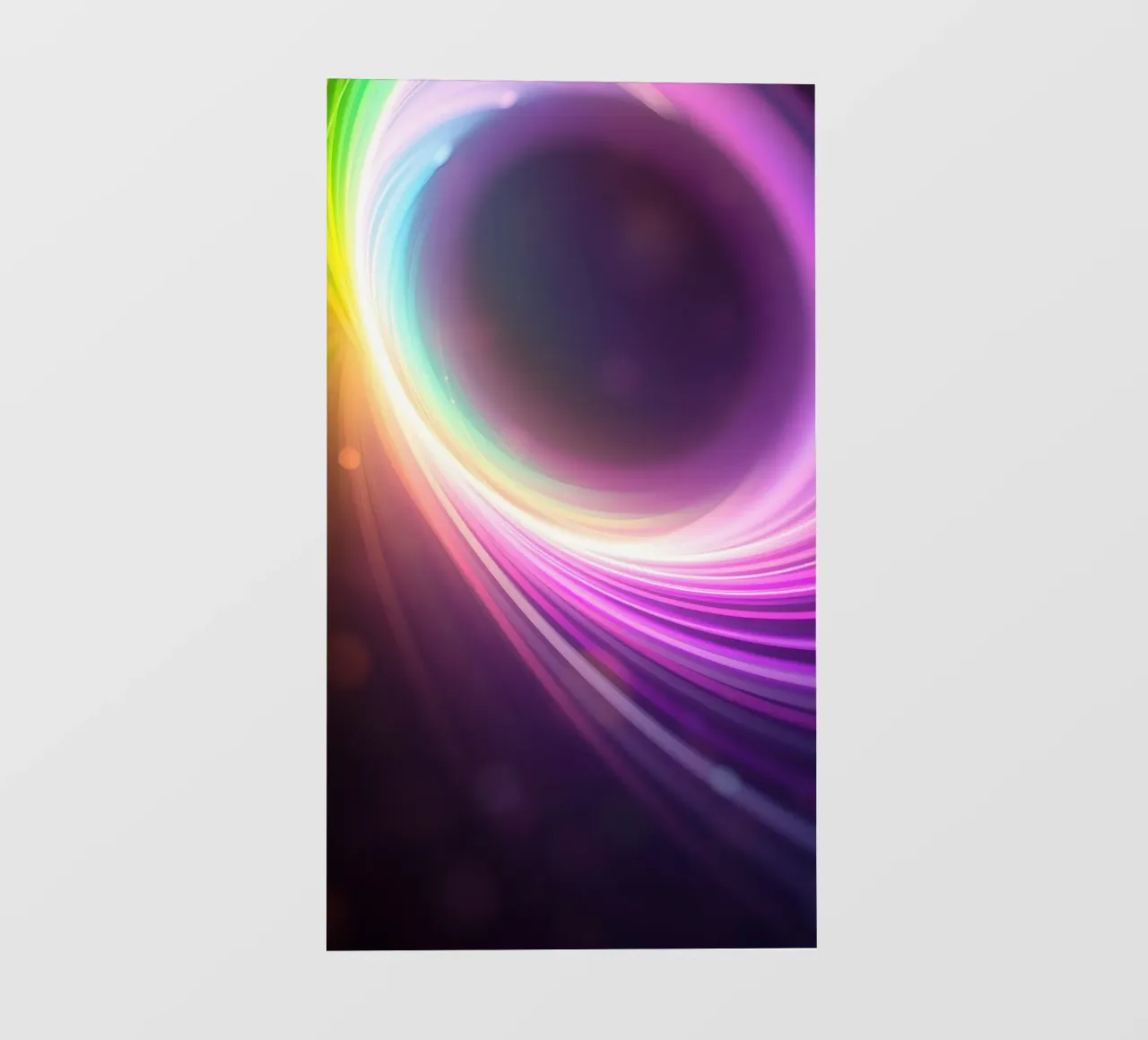 Design astratto e colorato al neon telo in pvc da DesignDoodle