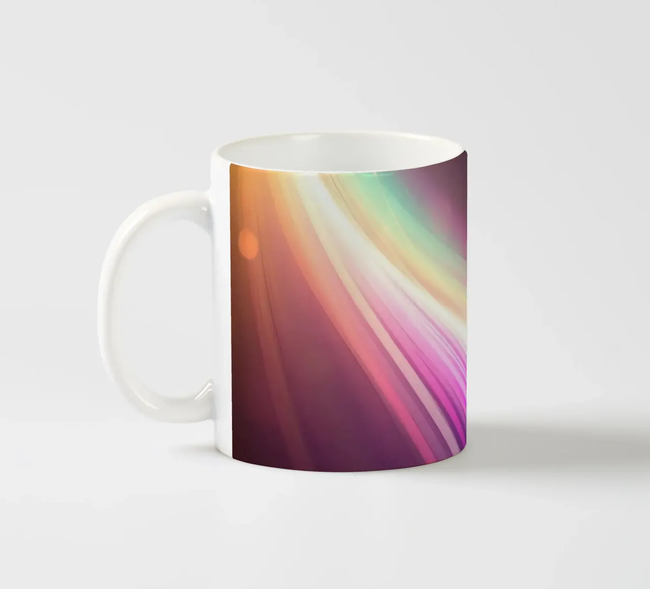 Design astratto e colorato al neon tazza in ceramica da DesignDoodle