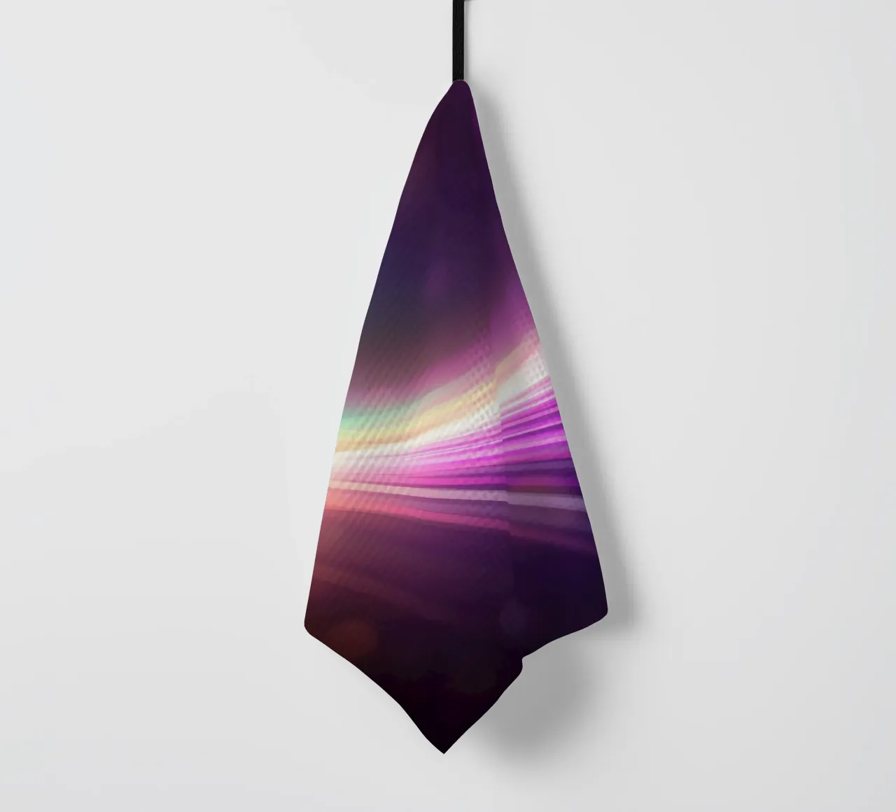 Kleurrijk abstract wervelend neonontwerp theedoek van DesignDoodle