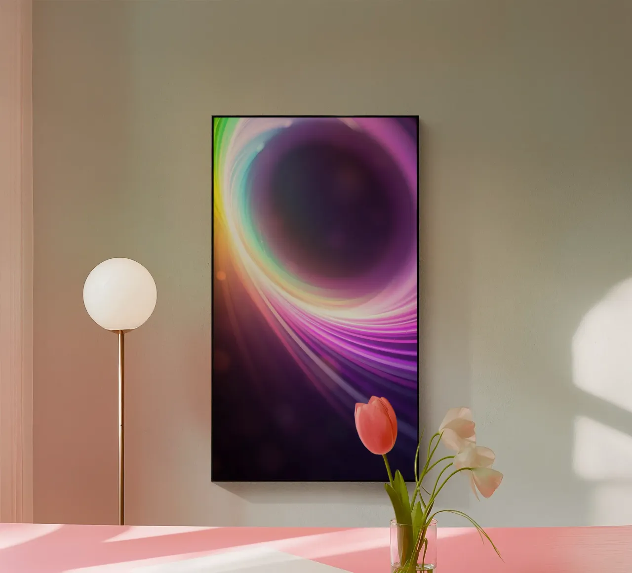 Design astratto e colorato al neon plexiglass da DesignDoodle