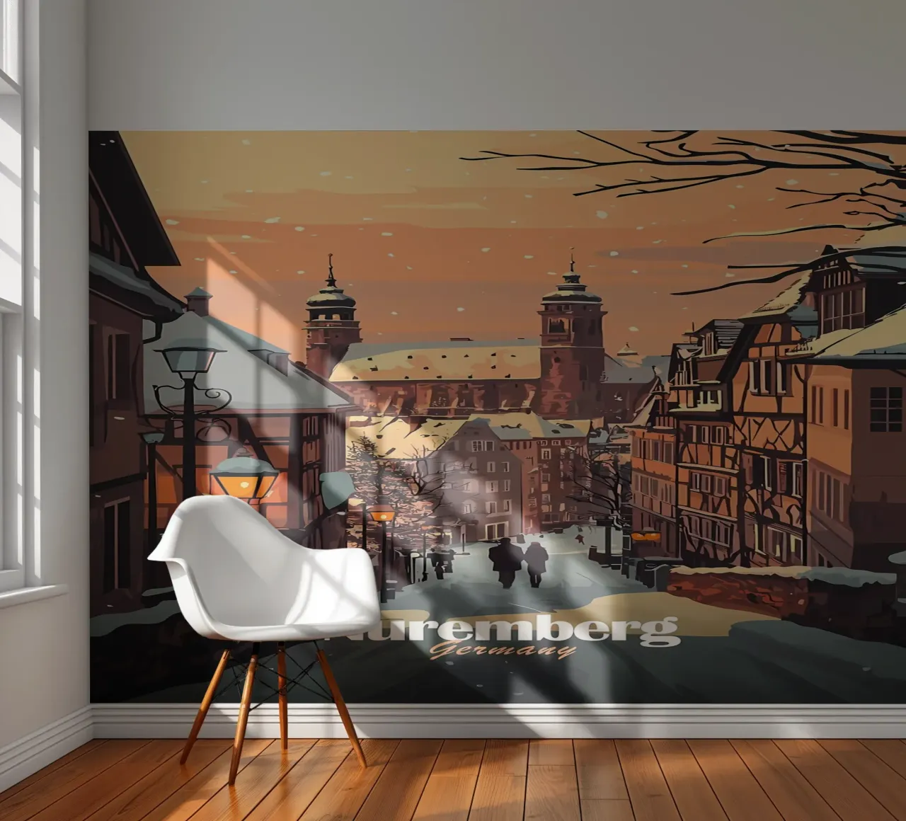 Nuremberg Winter Scene photo wallpaper by Ginnery