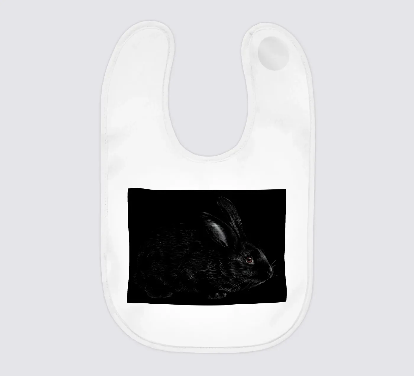 Rabbit baby bib by Delaplane
