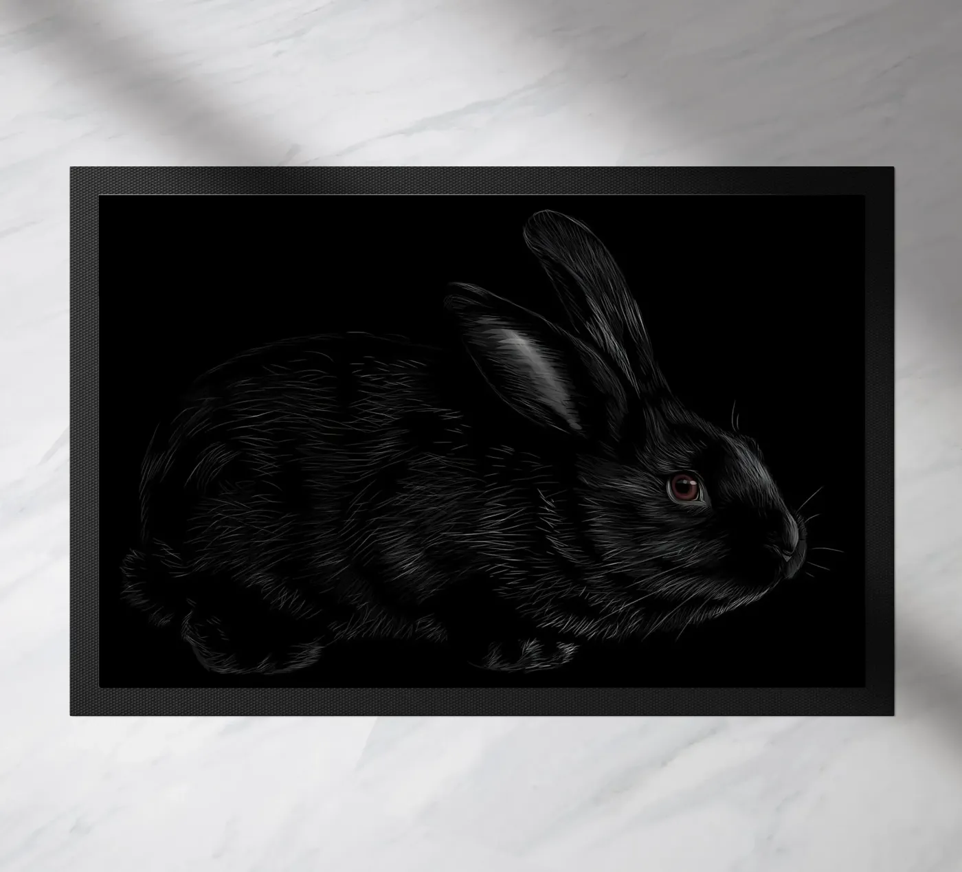 Rabbit doormat by Delaplane