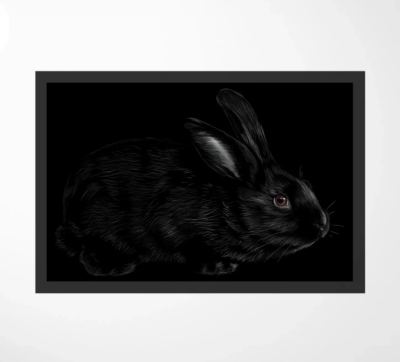 Rabbit doormat by Delaplane