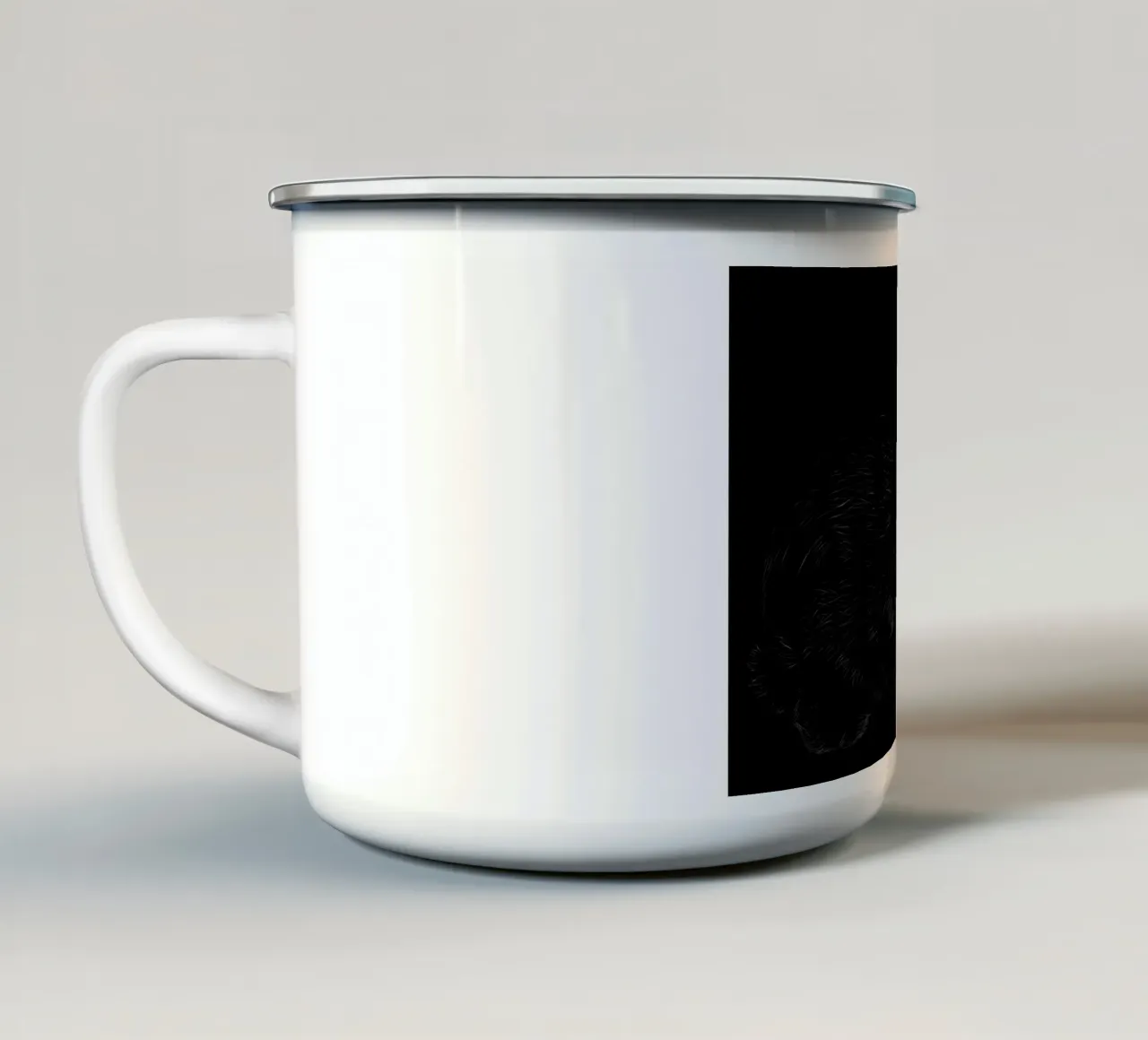 Coniglio tazza in smalto da Delaplane