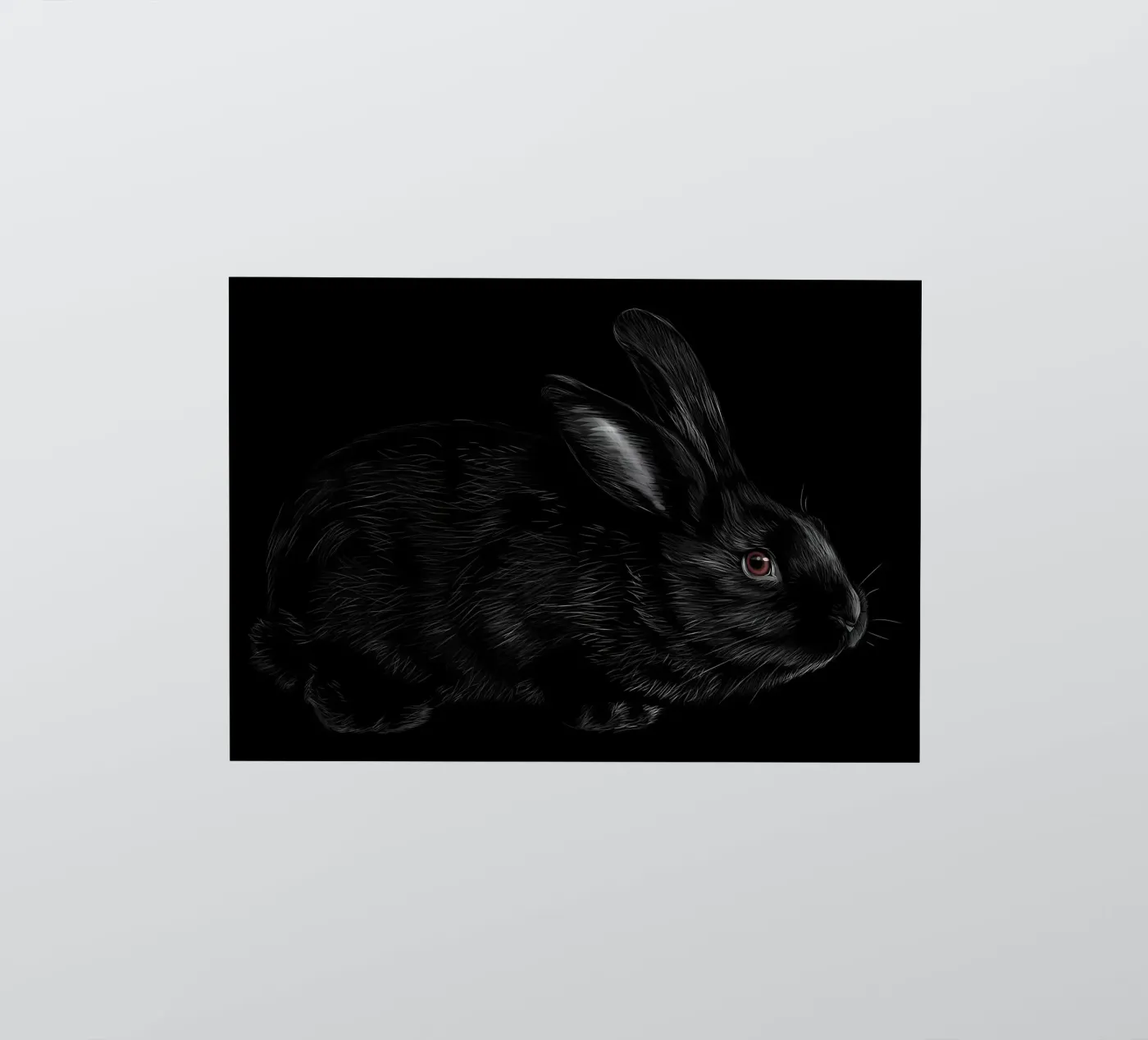 Rabbit sticker by Delaplane