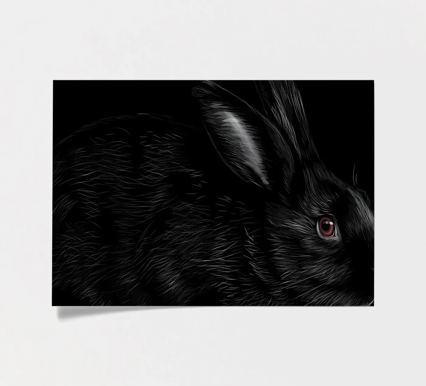 Rabbit stickervel van Delaplane