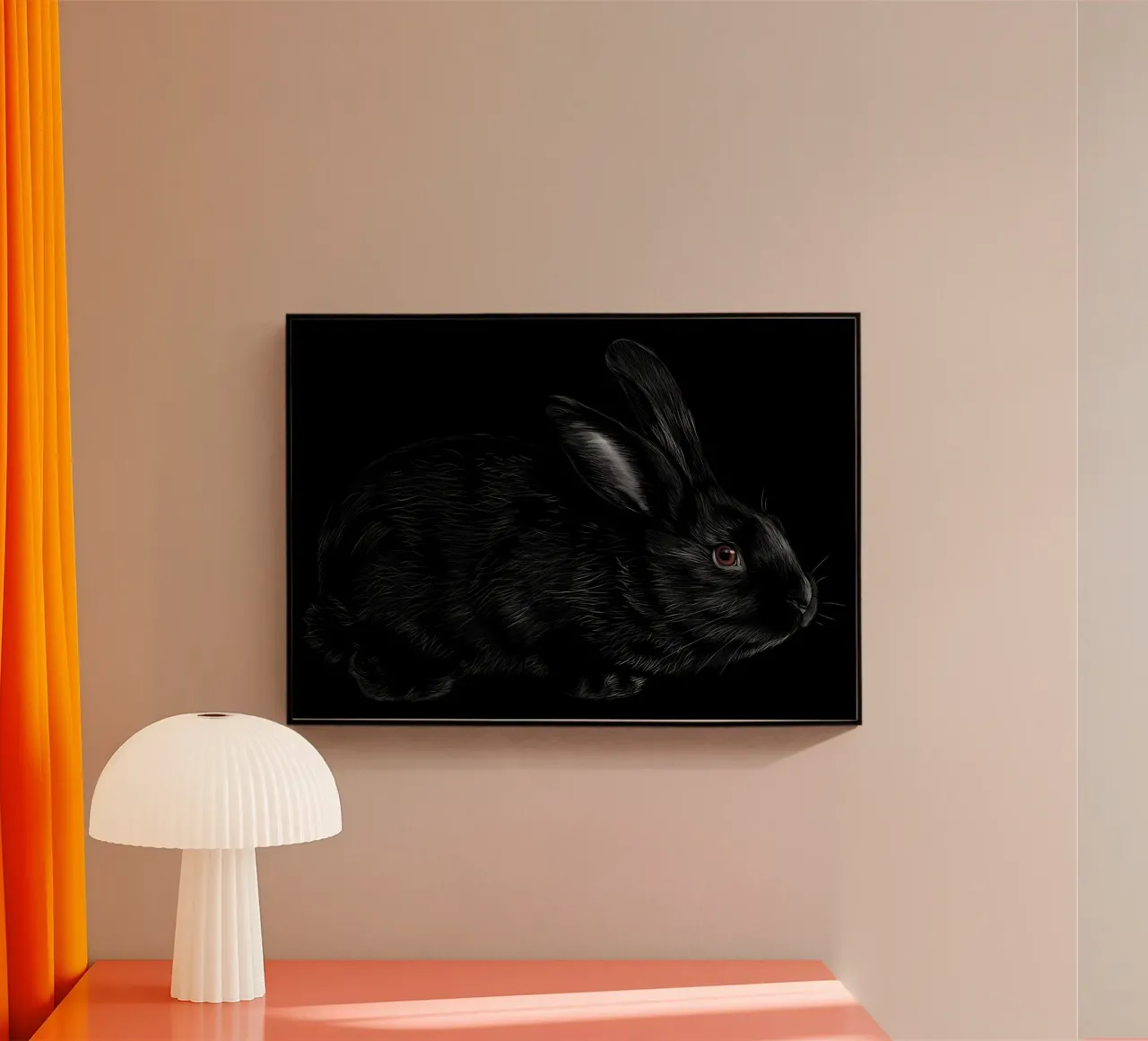 Coniglio plexiglass da Delaplane