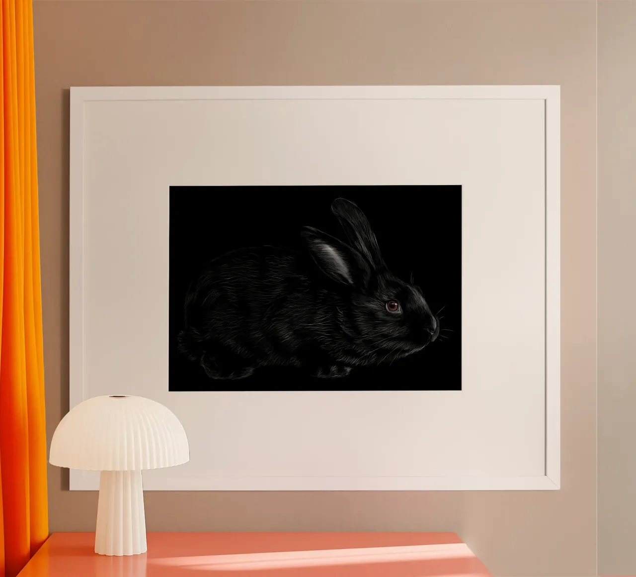 Rabbit poster by Delaplane