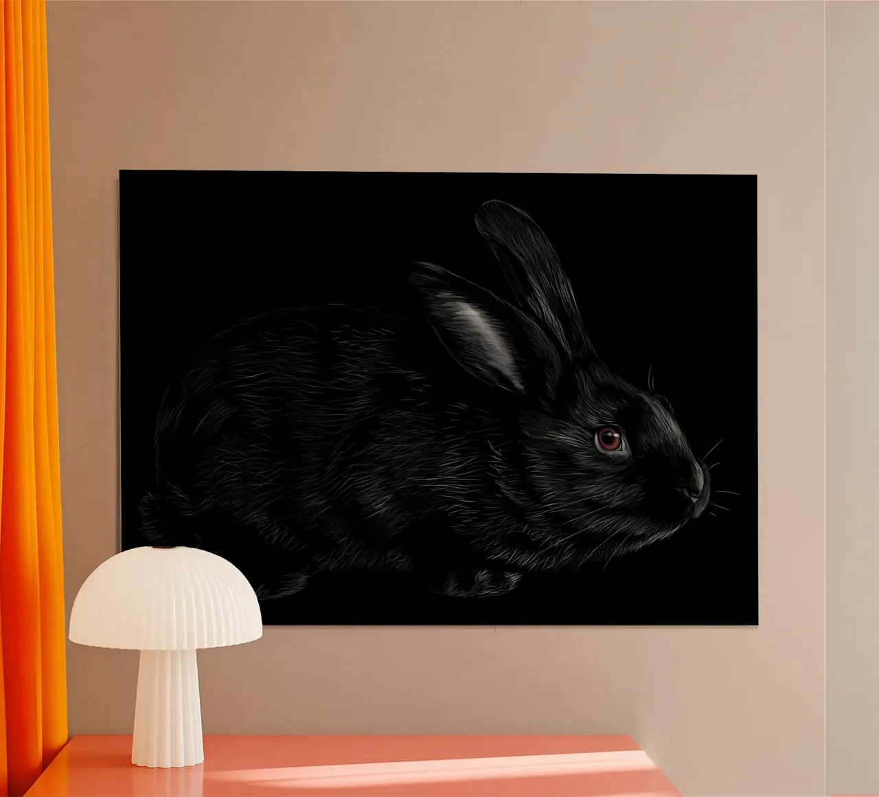 Rabbit hahnemühle by Delaplane