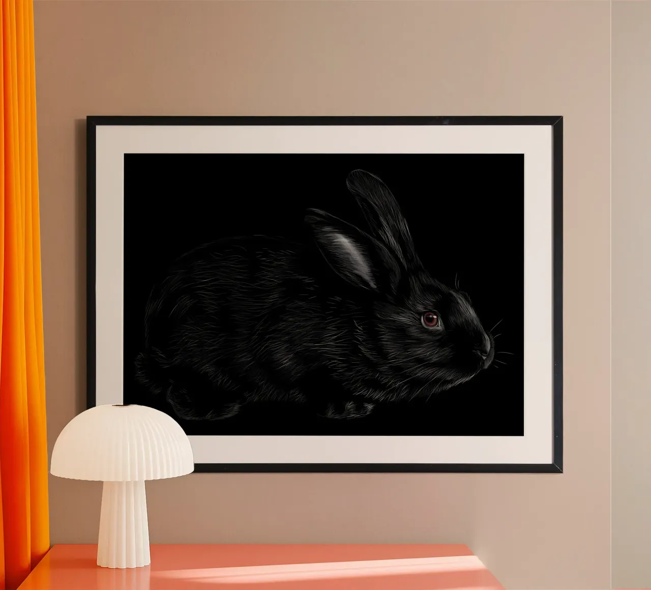 Rabbit hahnemühle by Delaplane