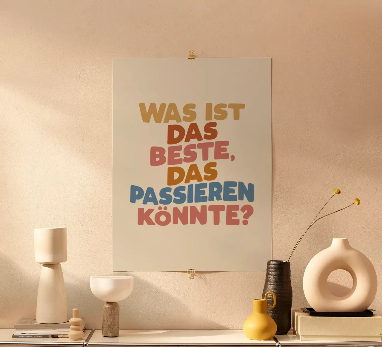 What Is The Best That Could Happen German Typography hahnemühle by THE MOTIVATED TYPE