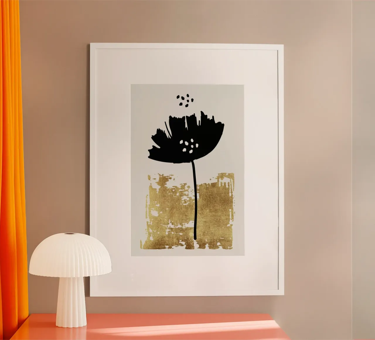 Black Poppy poster da Kubistika