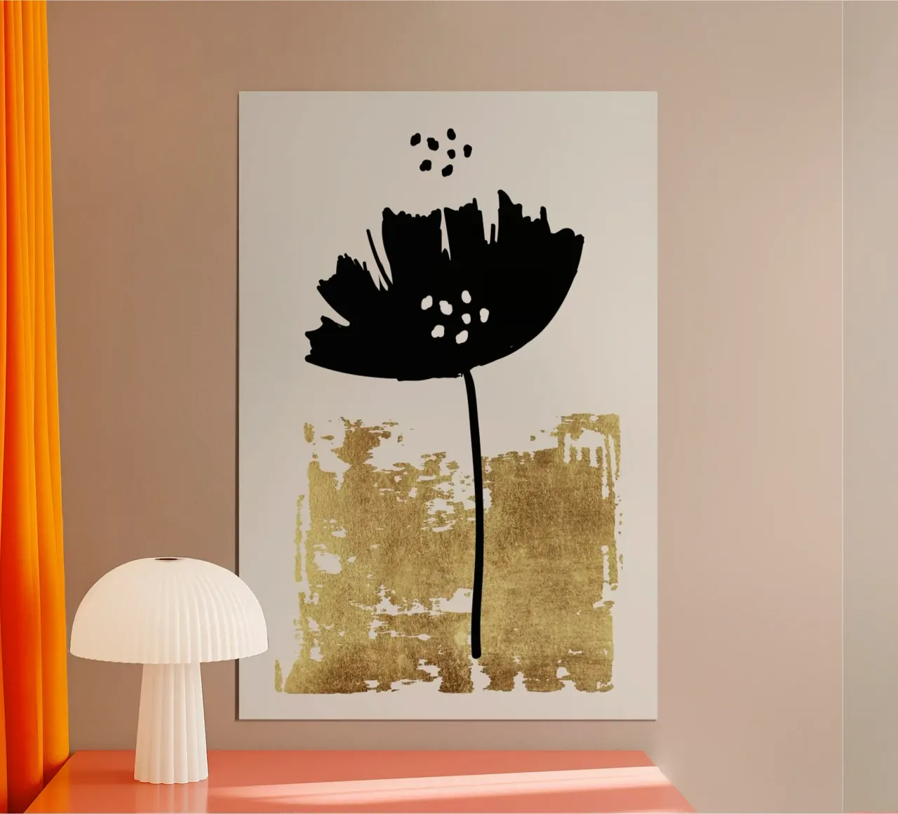 Black Poppy poster da Kubistika