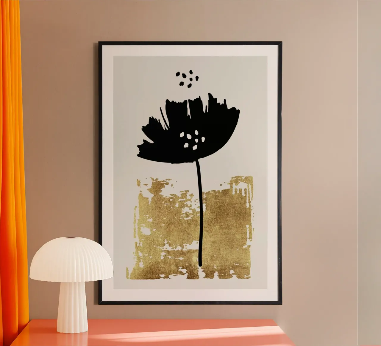Black Poppy poster da Kubistika
