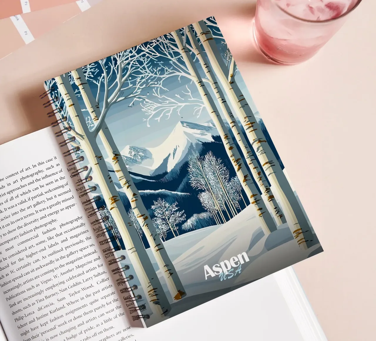 Aspen, USA Winter Landscape Ringbuch von Ginnery