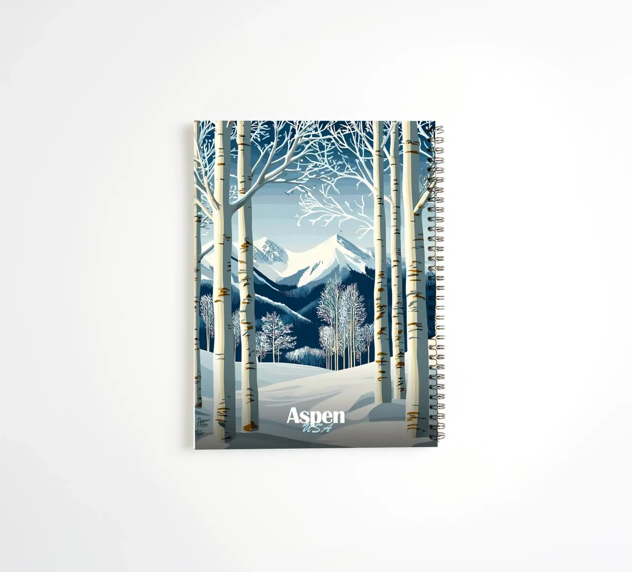 Aspen, USA Winter Landscape Ringbuch von Ginnery