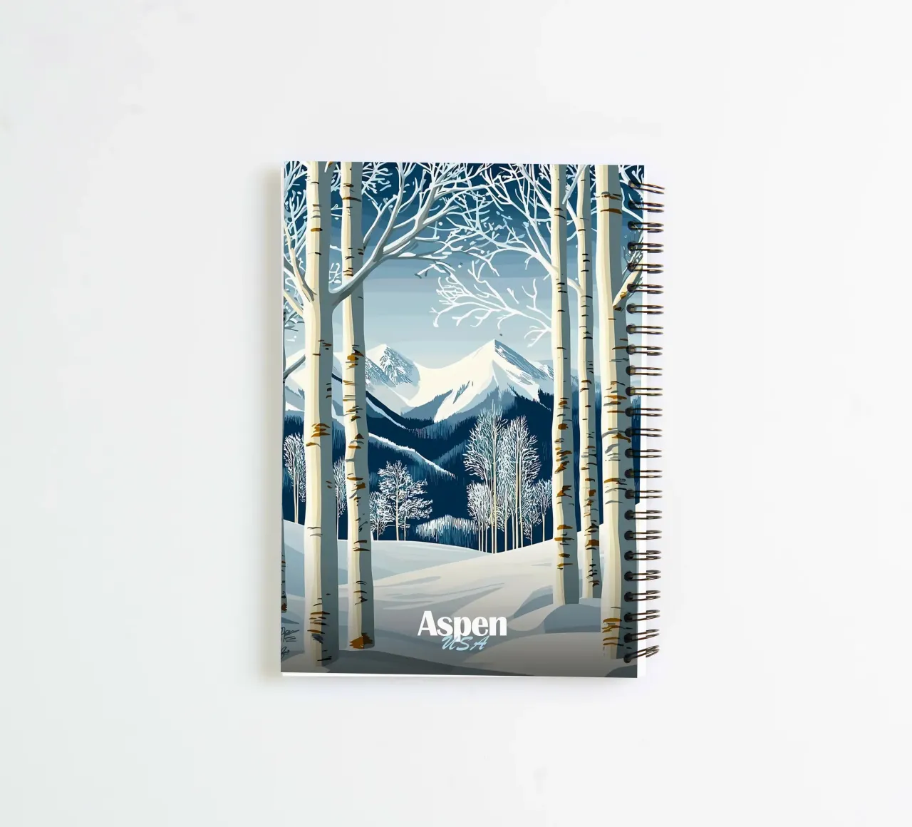 Aspen, USA Winter Landscape Ringbuch von Ginnery