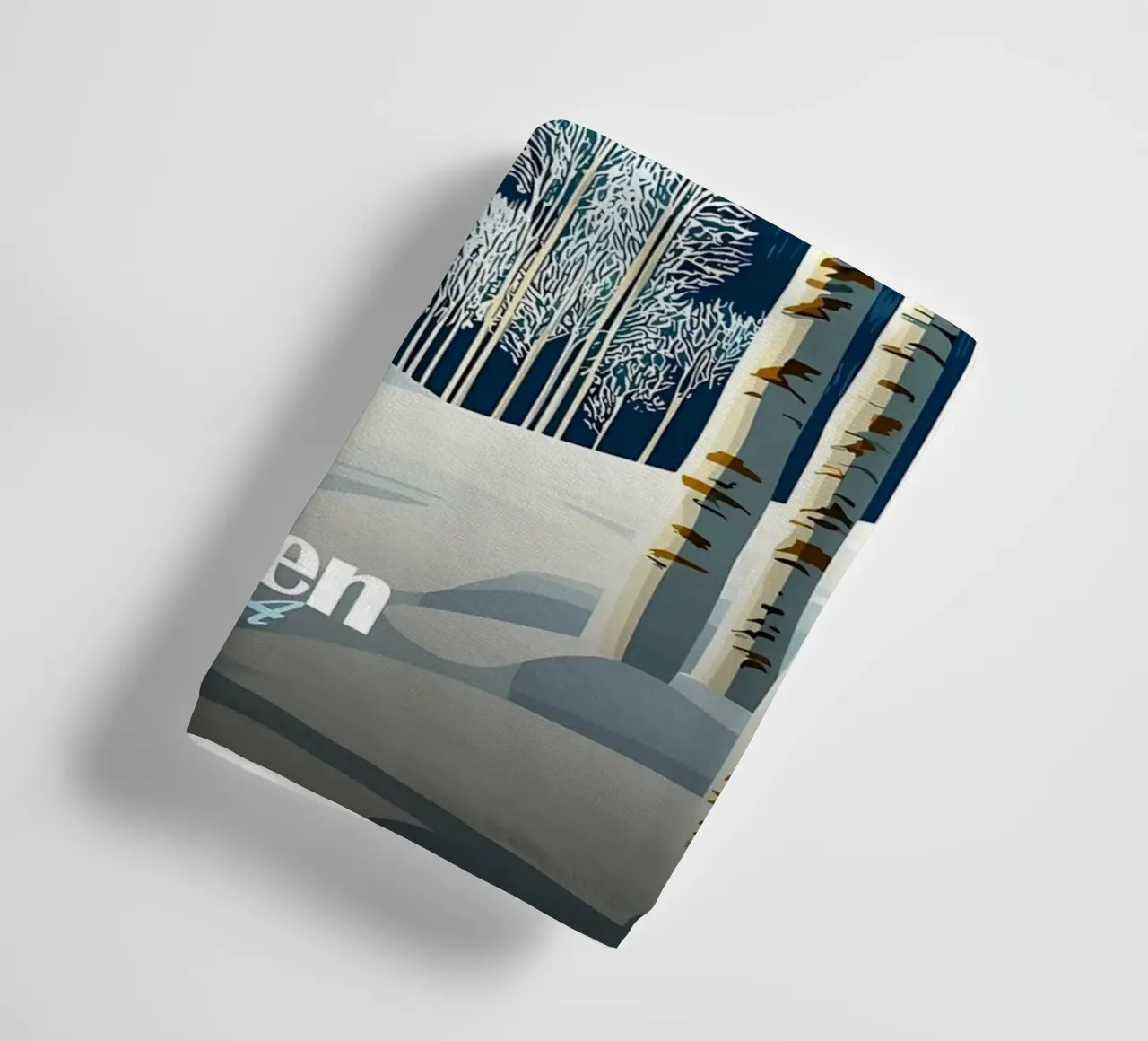 Aspen, USA Winter Landscape towel by Ginnery
