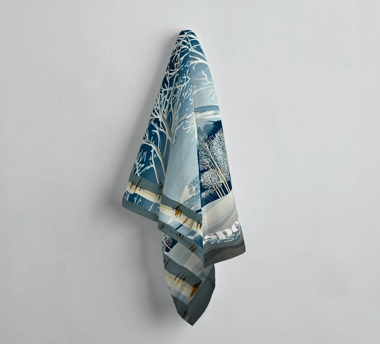 Aspen, USA Winter Landscape towel by Ginnery