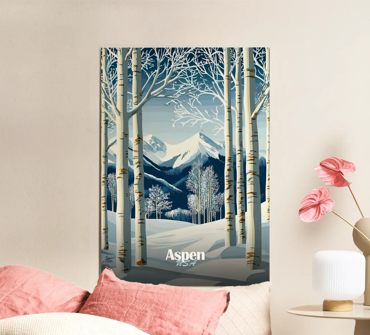 Aspen, États-Unis Paysage d'hiver hahnemühle de Ginnery