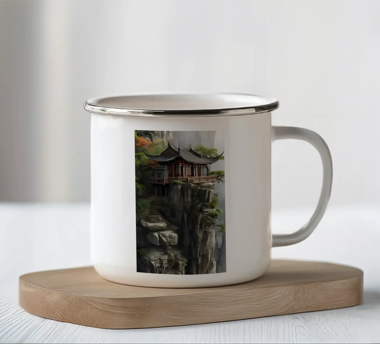 Poster minimalista 143 tazza in smalto da Kadynce