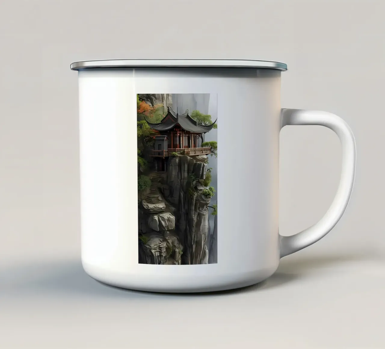 Poster minimalista 143 tazza in smalto da Kadynce