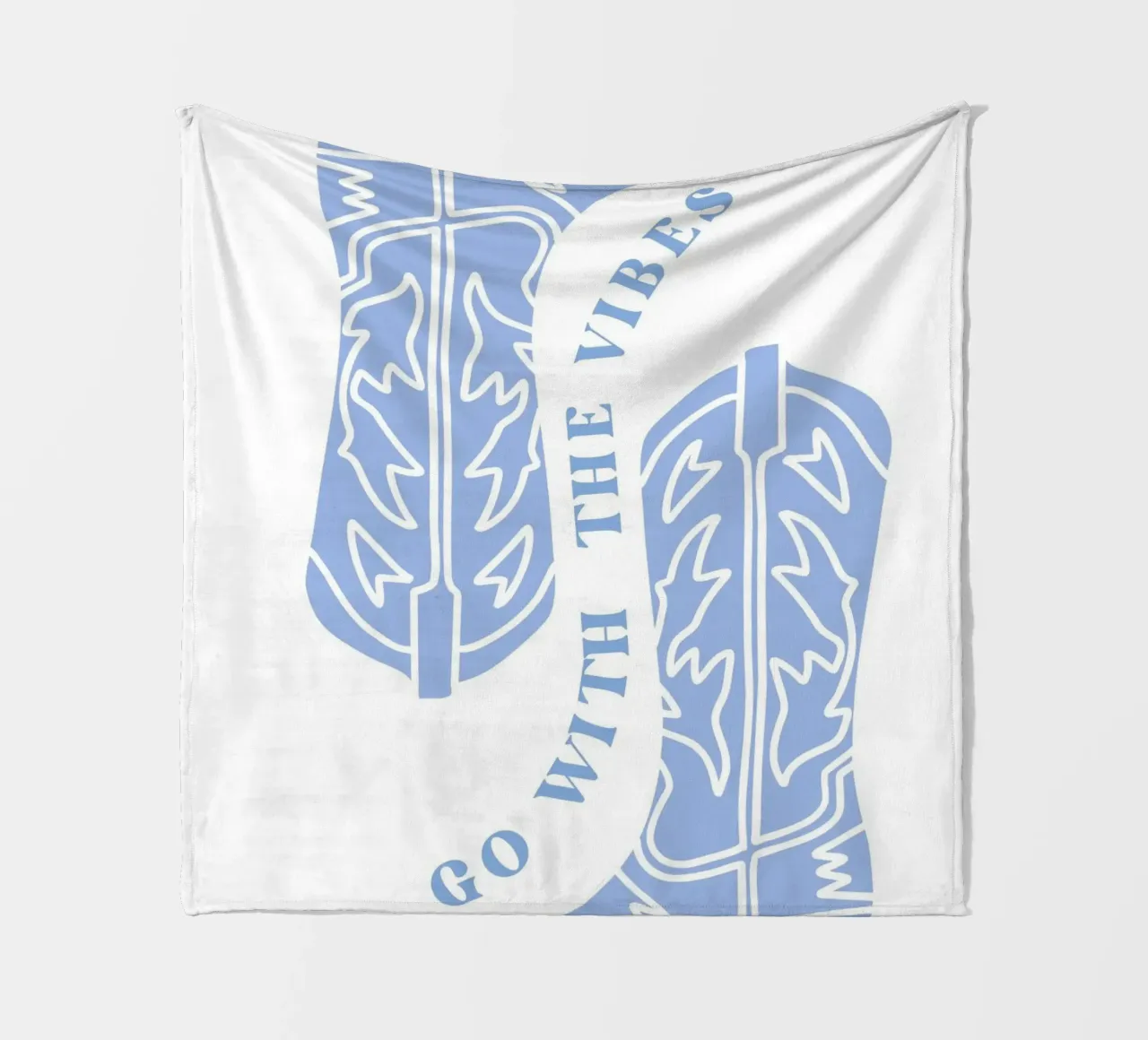 Go with the vibes fleece blanket by pdigitalprints
