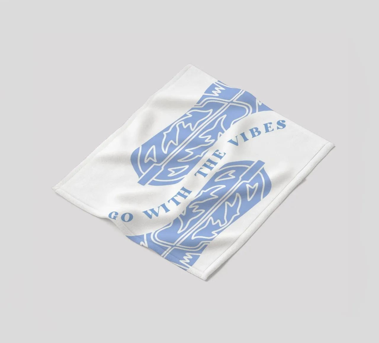 Go with the vibes fleece blanket by pdigitalprints