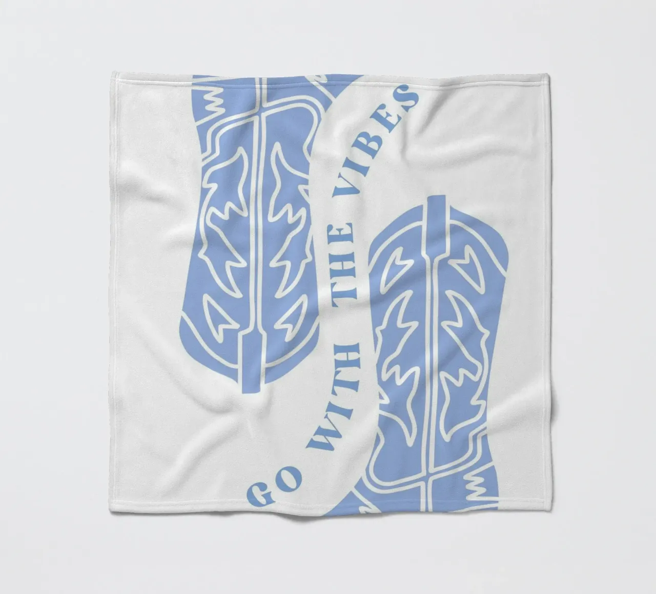 Go with the vibes fleece blanket by pdigitalprints
