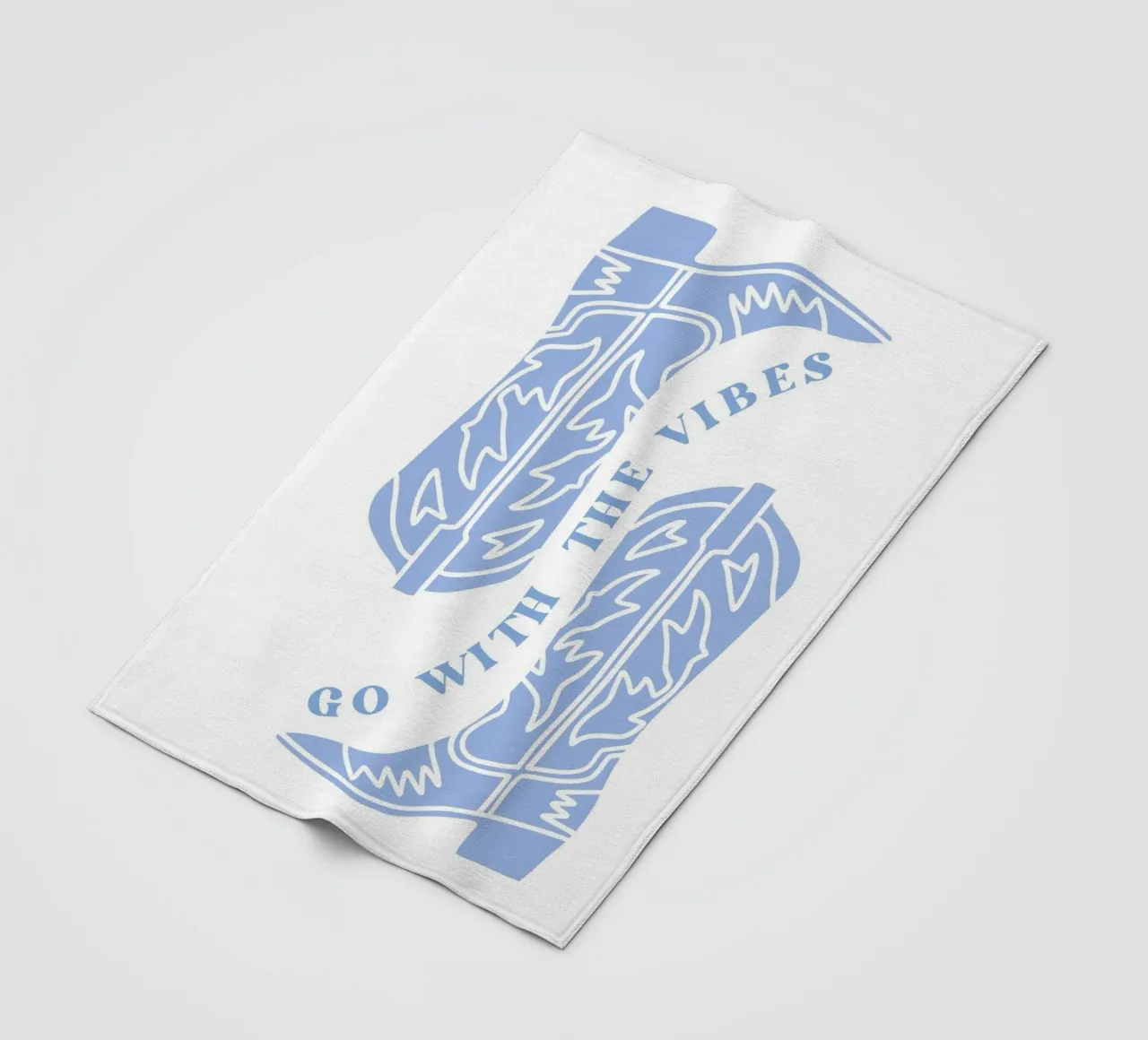 Go with the vibes fleece blanket by pdigitalprints