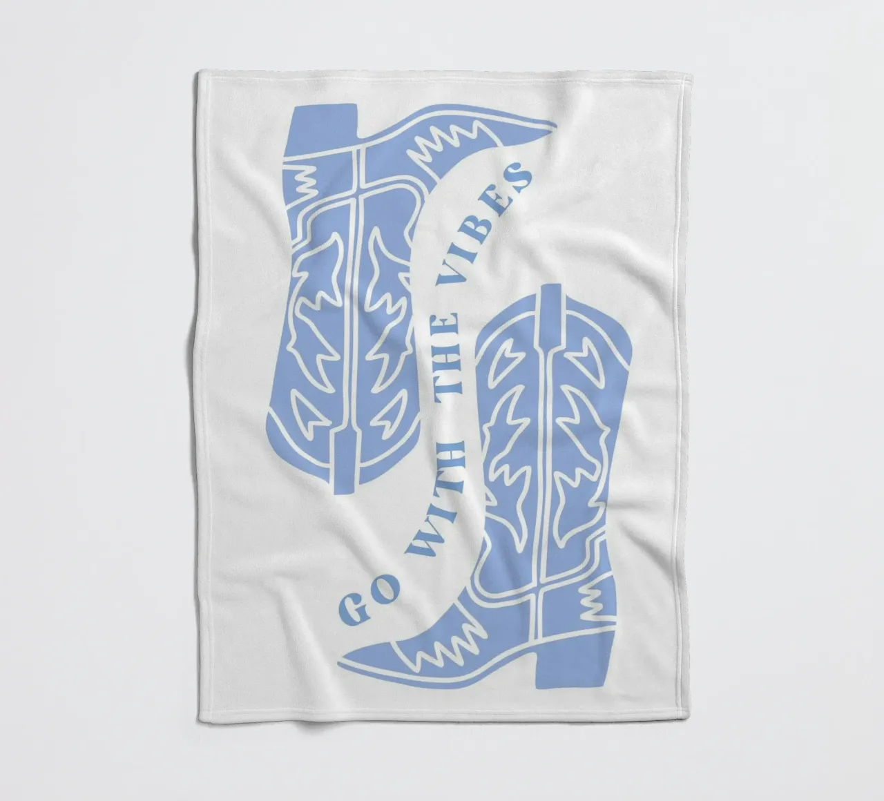 Go with the vibes fleece blanket by pdigitalprints