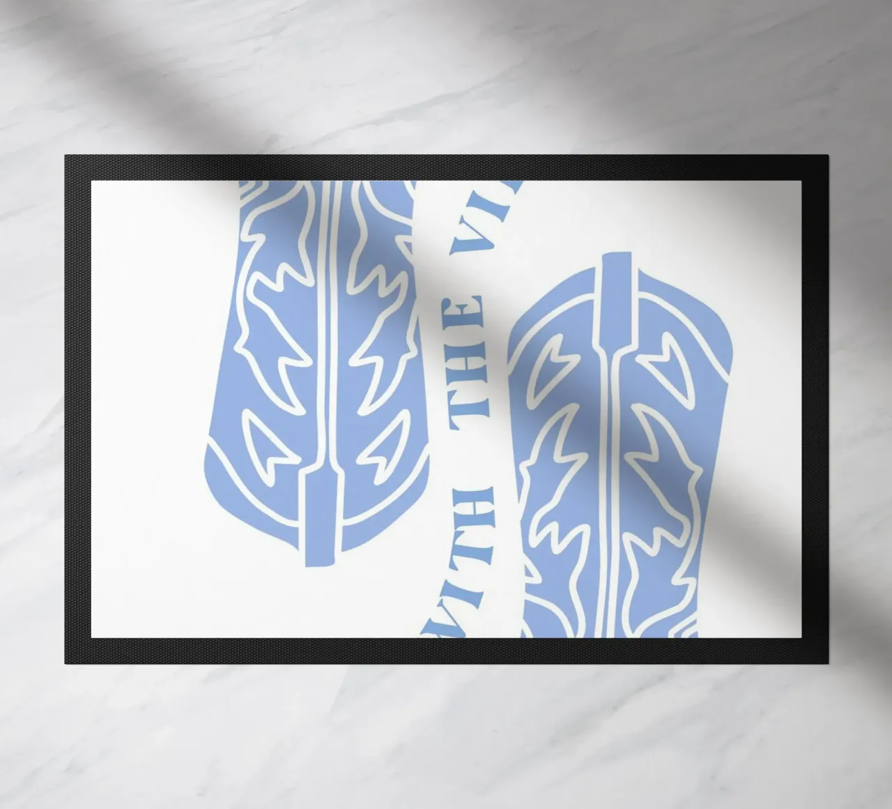 Mit den Vibes gehen Fußmatte von pdigitalprints