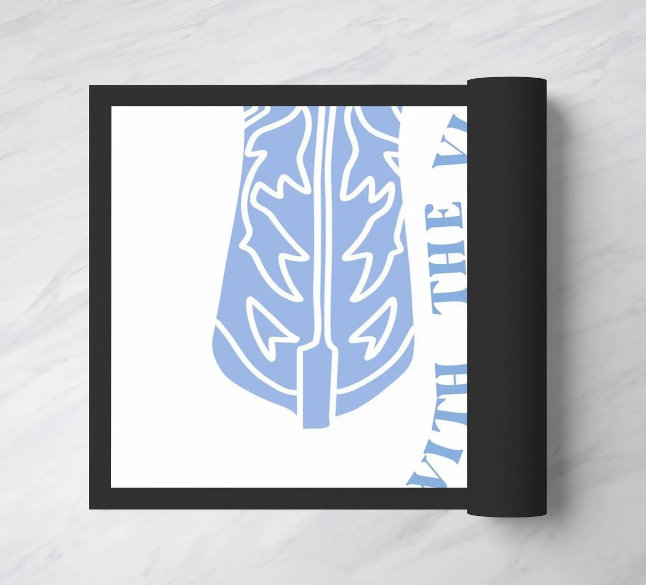Go with the vibes doormat by pdigitalprints