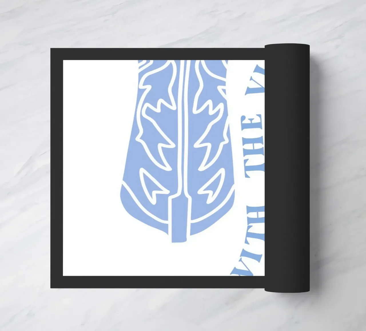 Mit den Vibes gehen Fußmatte von pdigitalprints