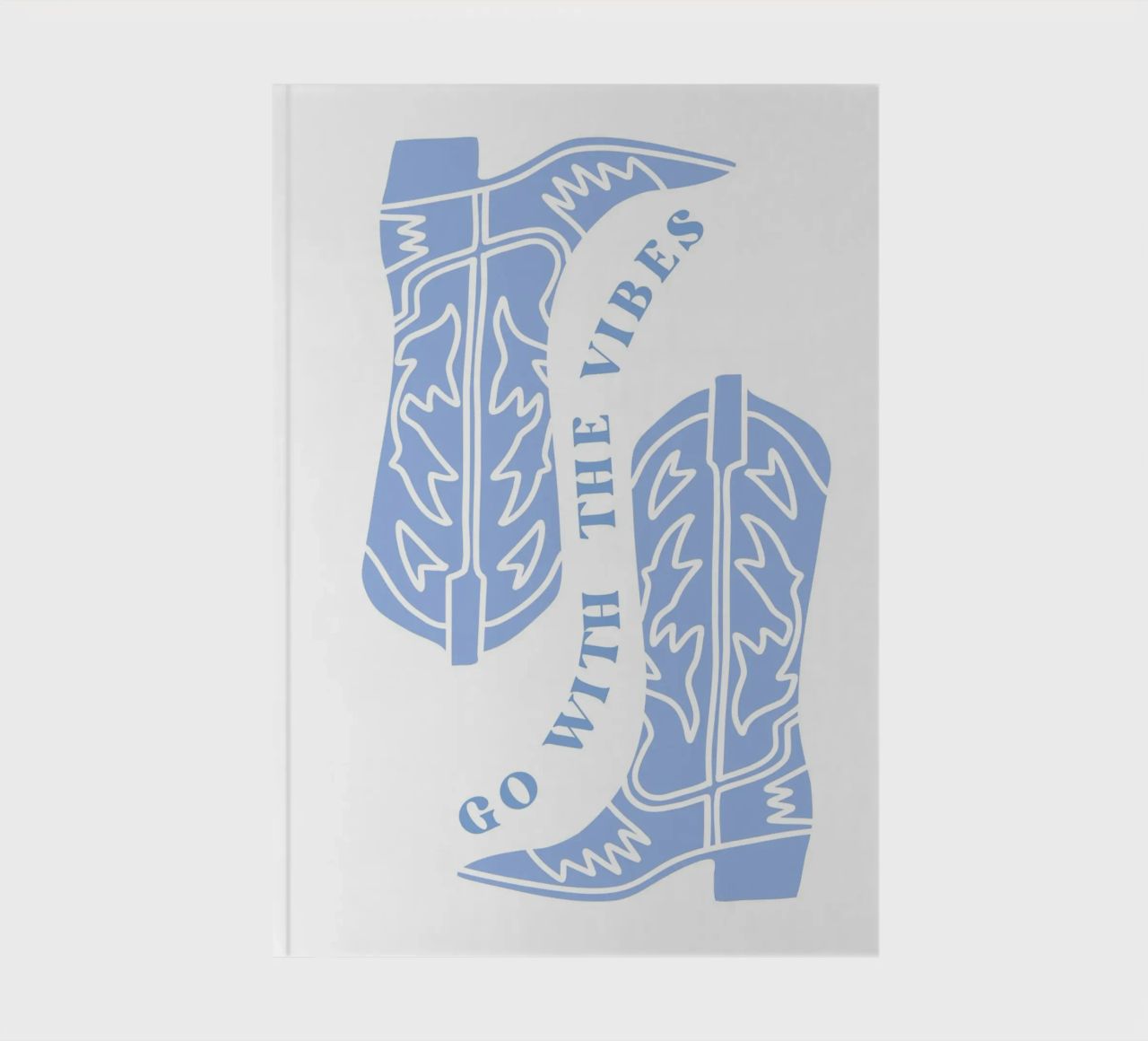 Go with the vibes notebook by pdigitalprints