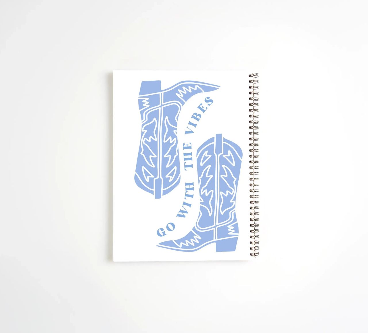 Go with the vibes spiral notebook by pdigitalprints