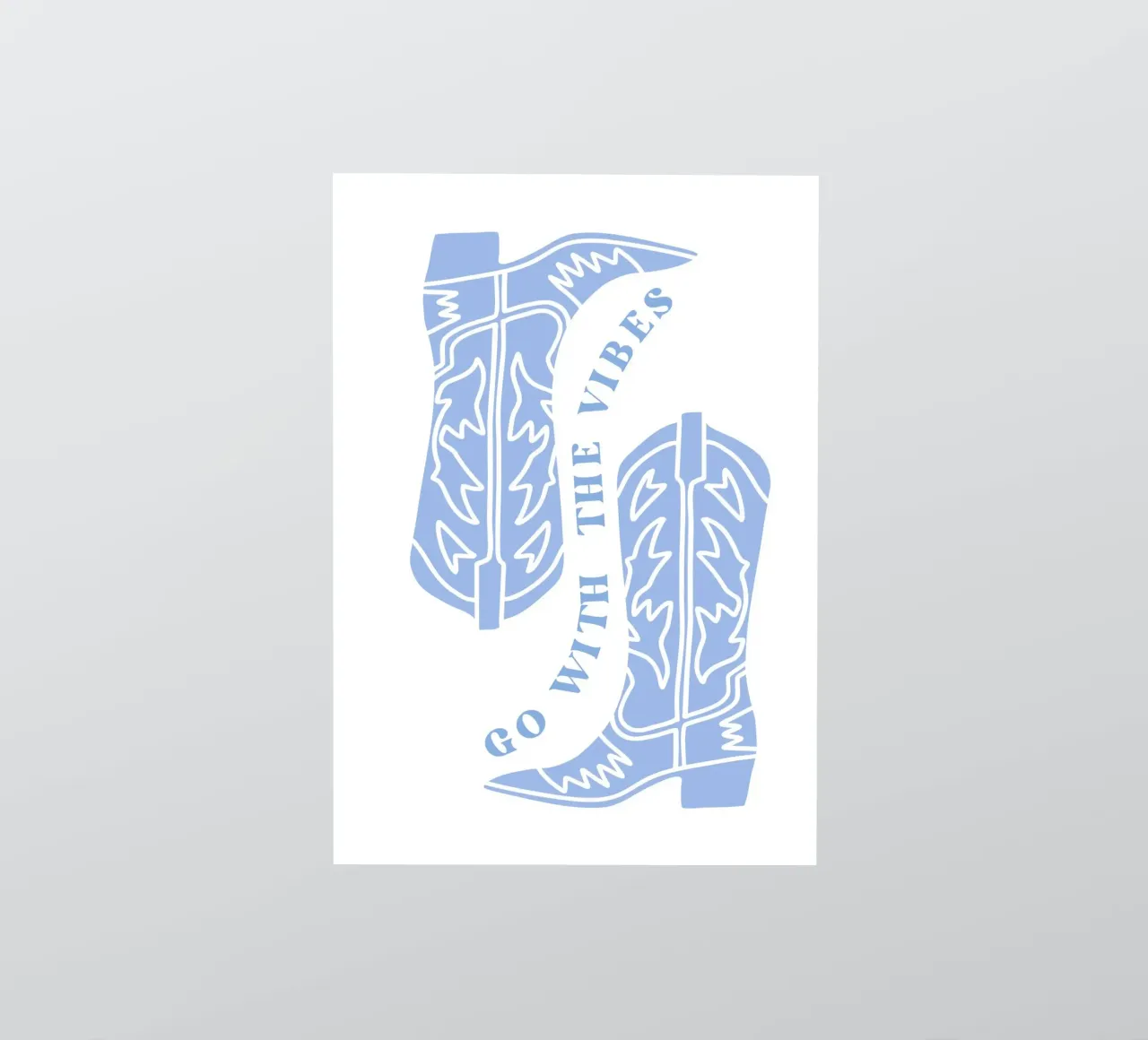 Go with the vibes sticker by pdigitalprints