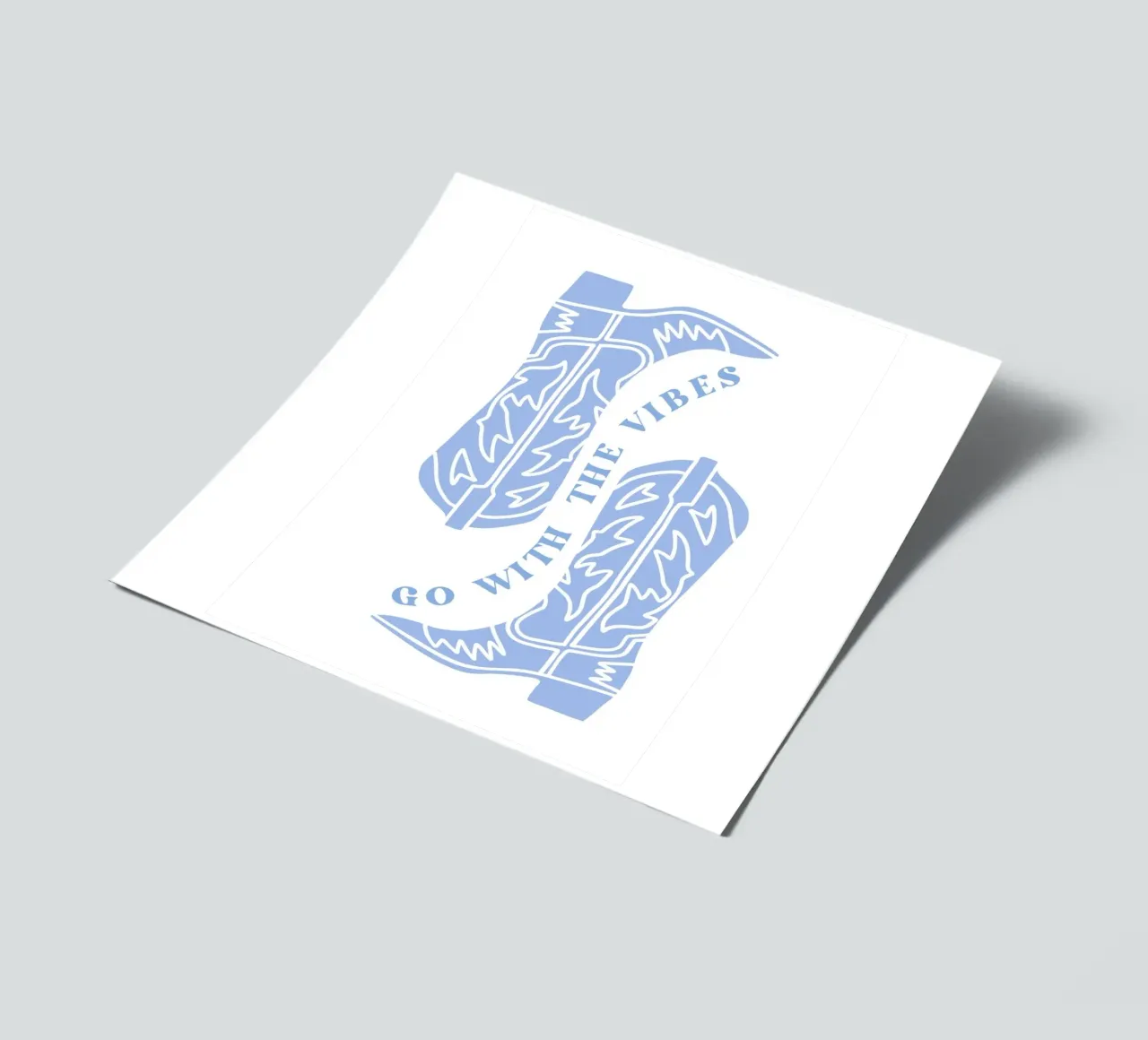 Go with the vibes sticker sheet by pdigitalprints