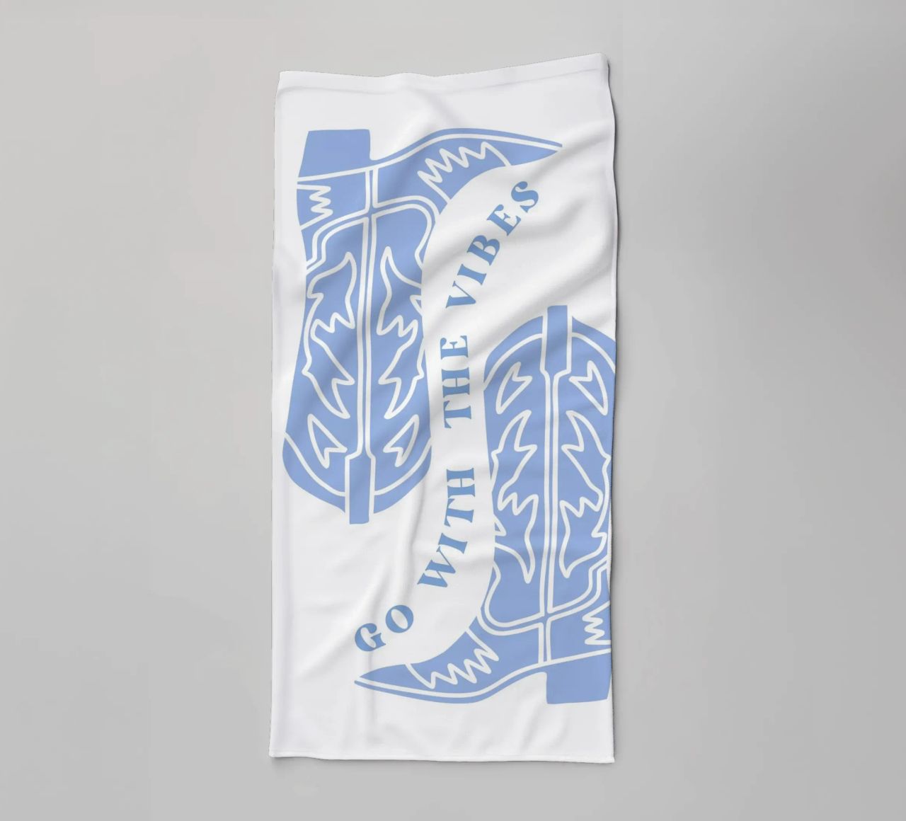 Mit den Vibes gehen Handtuch von pdigitalprints