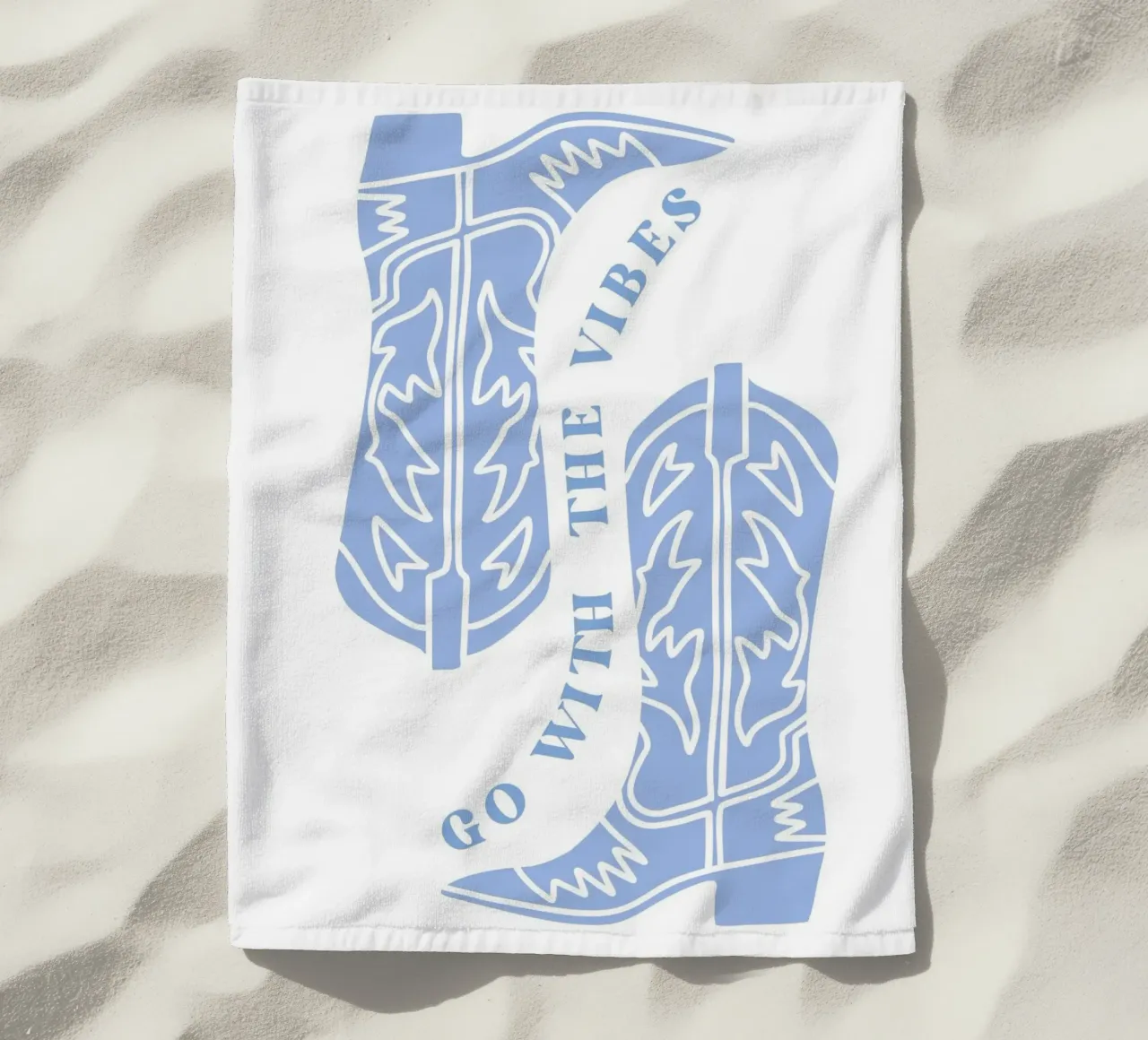 Go with the vibes beach towel by pdigitalprints