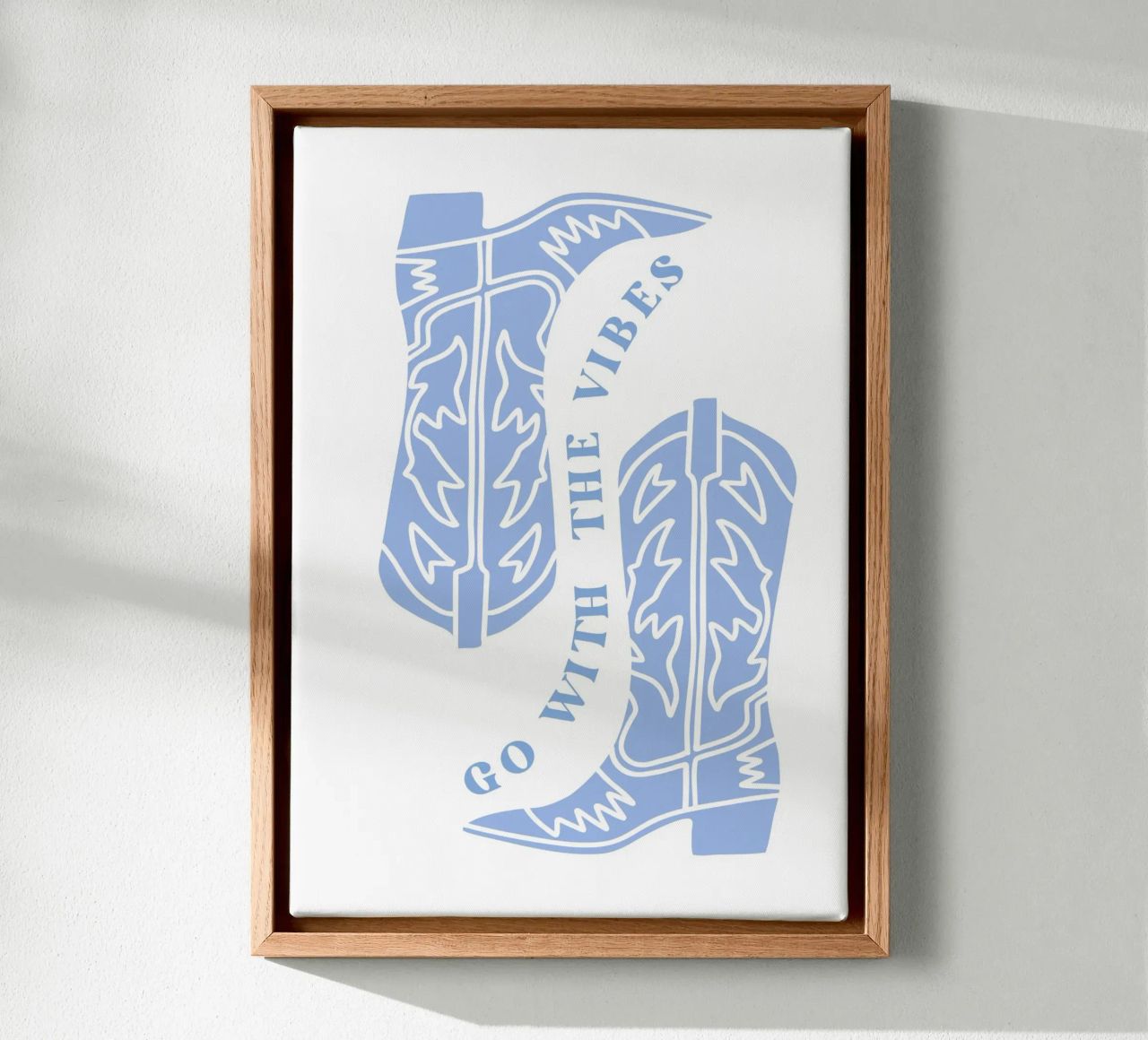 Go with the vibes canvas by pdigitalprints