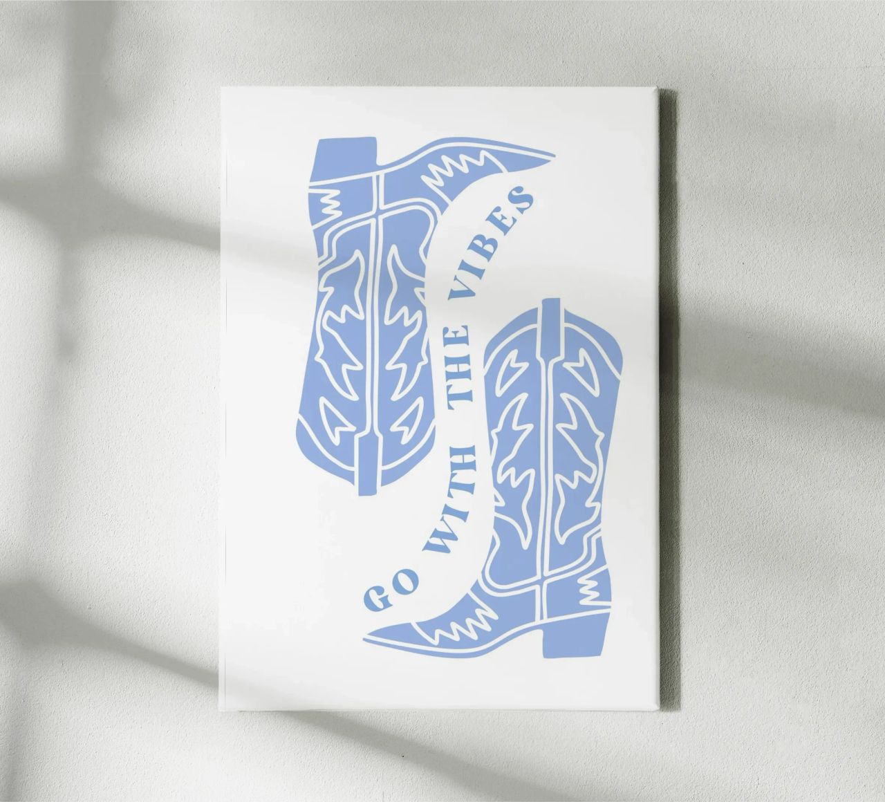 Go with the vibes canvas by pdigitalprints