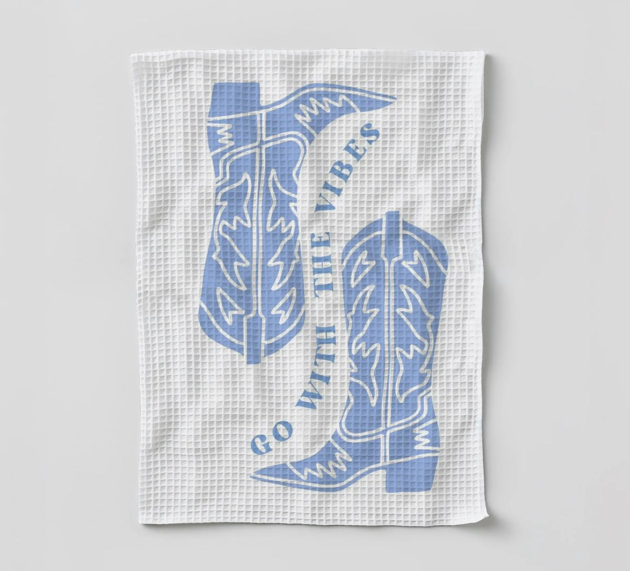 Go with the vibes tea towel by pdigitalprints