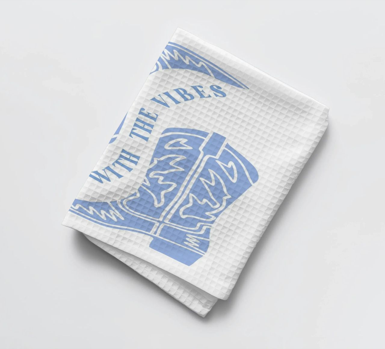 Go with the vibes tea towel by pdigitalprints