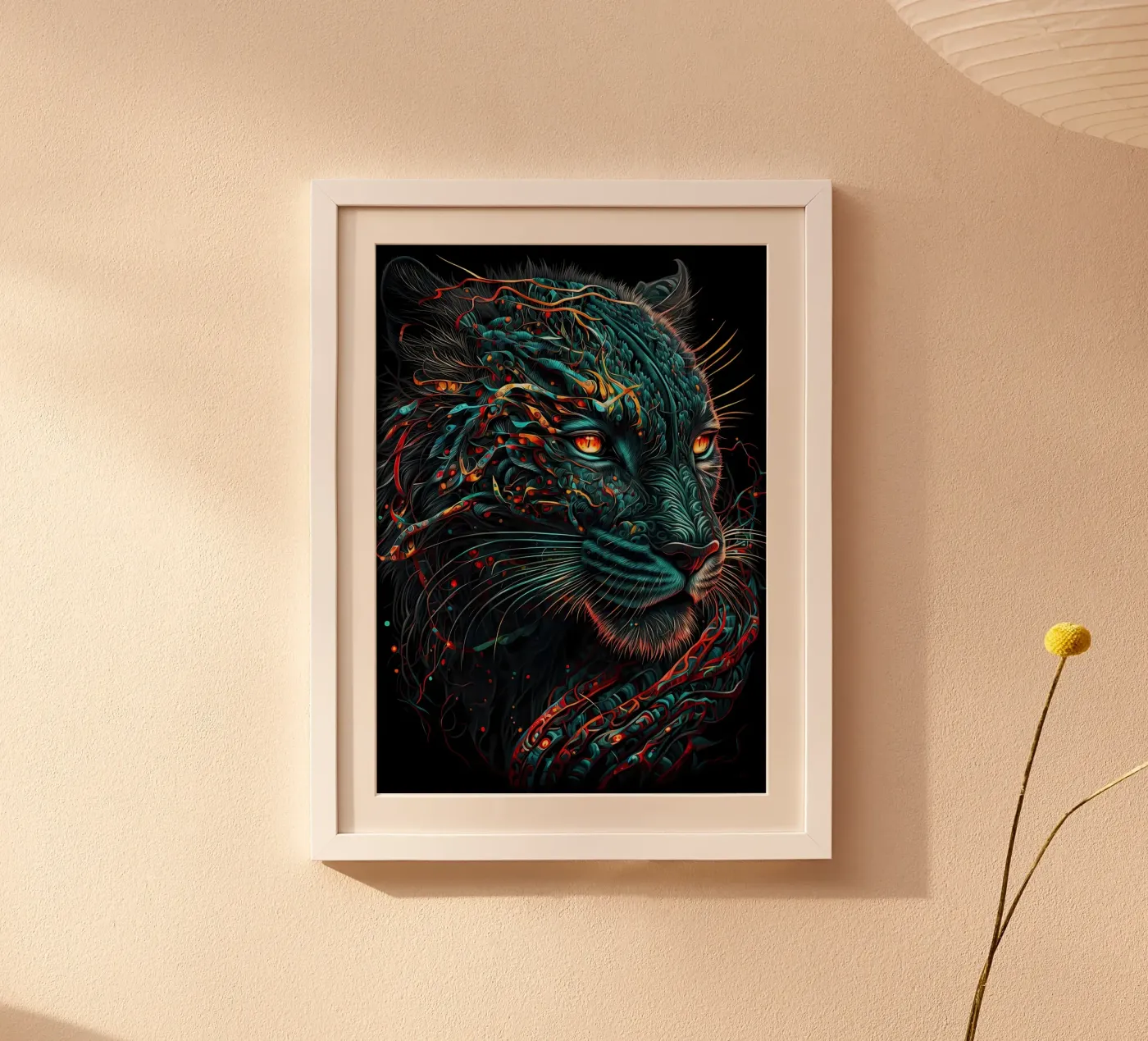 Schwarzer Tiger Katze Poster von Mikesell
