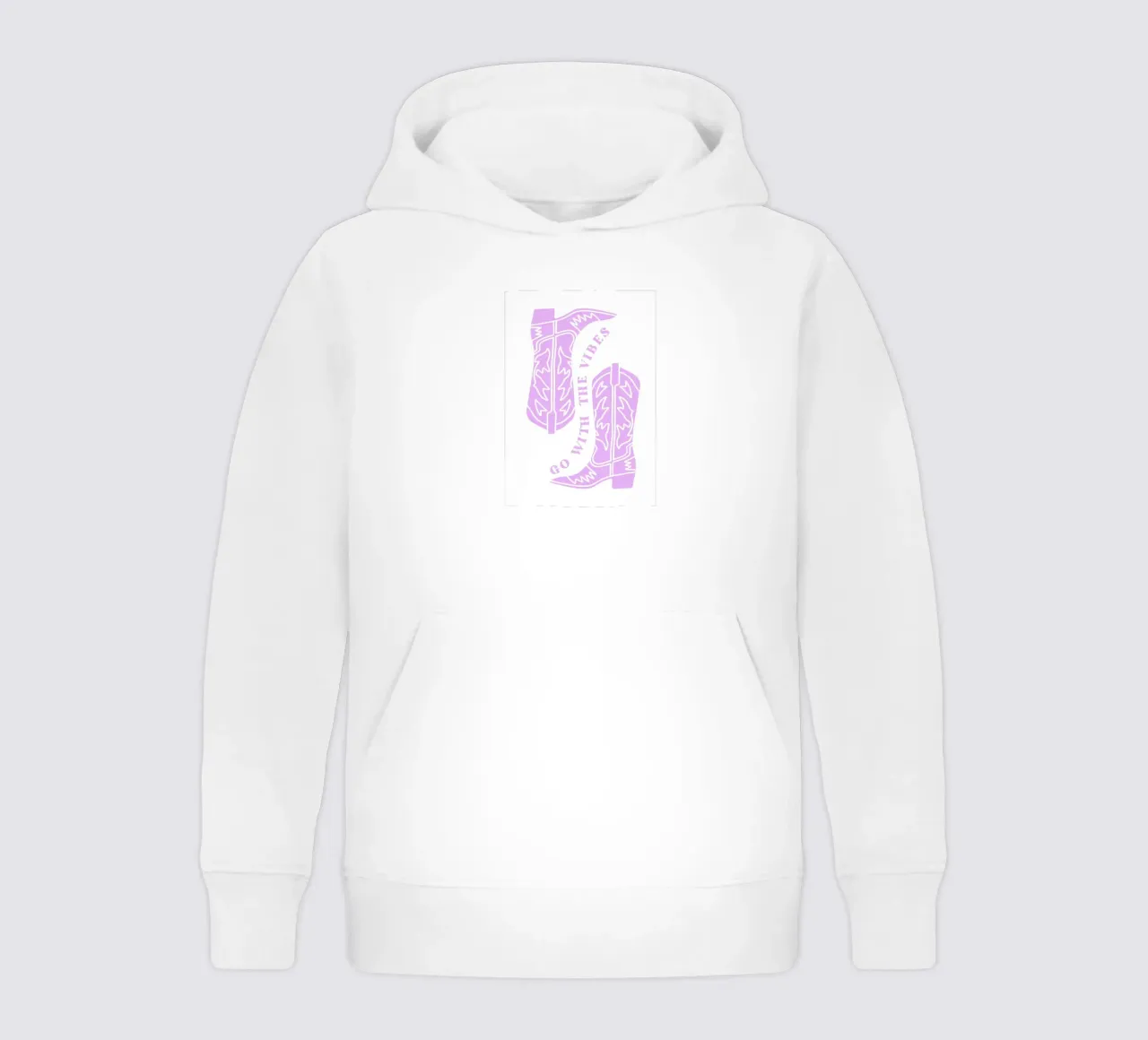 Déjate llevar, botas vaqueras sudadera con capucha para niño de pdigitalprints